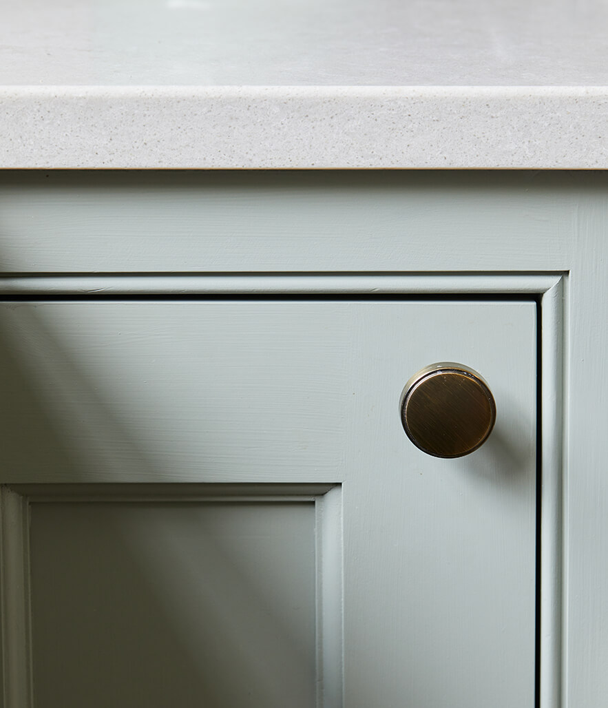 A beautifully handmade kitchen with exposed brick and solid timber in surbiton