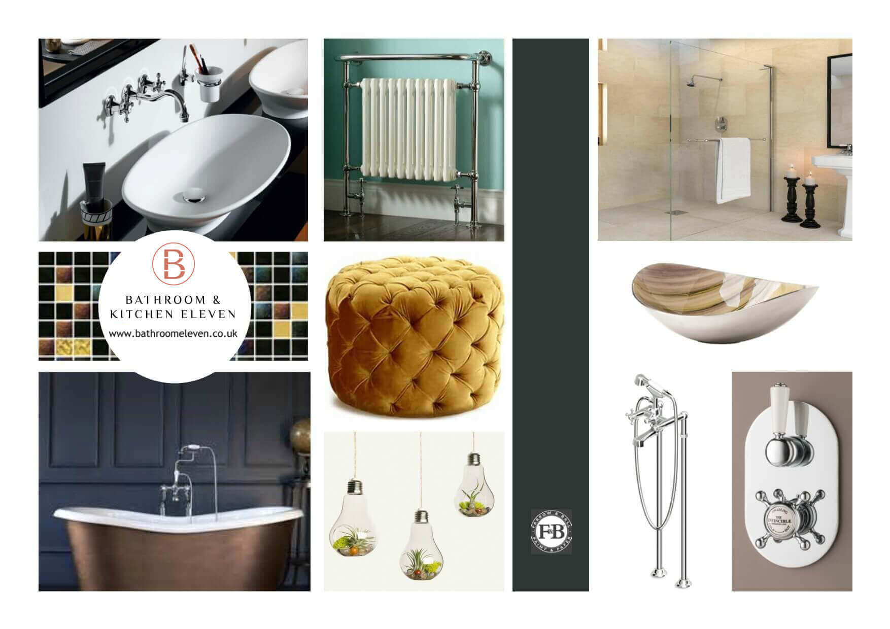 Moodboards for bathrooms