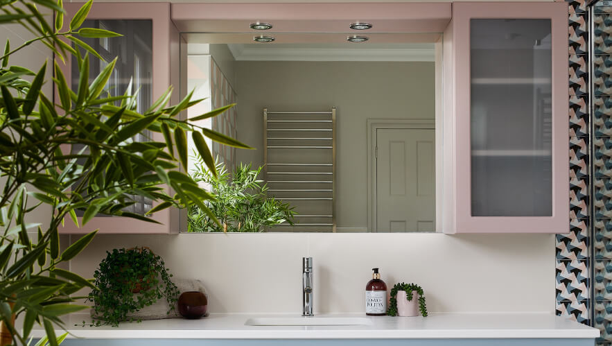 Colourful family wetroom in east molesey