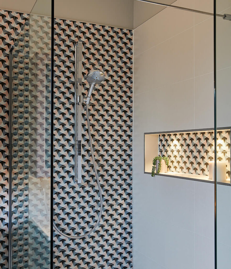 Colourful family wetroom in east molesey