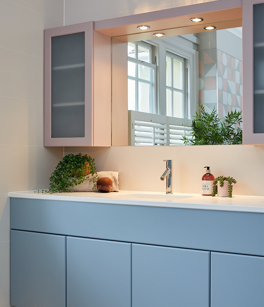 Colourful family wetroom in east molesey