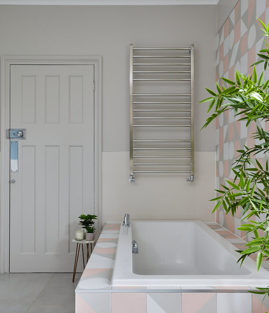 Colourful family wetroom in east molesey