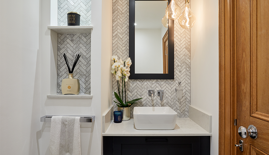 Carrara Cloakroom in Oxshot