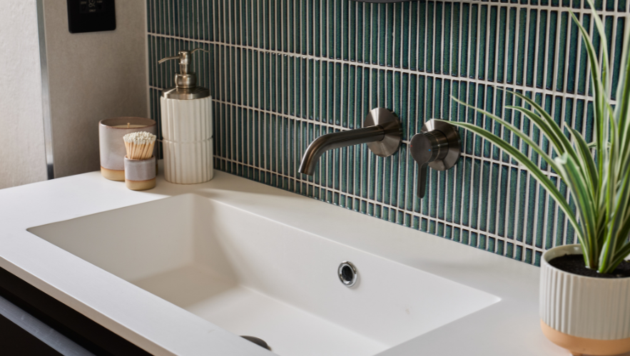 Bathroom & Kitchen Eleven - Bamboo teal in Cobham