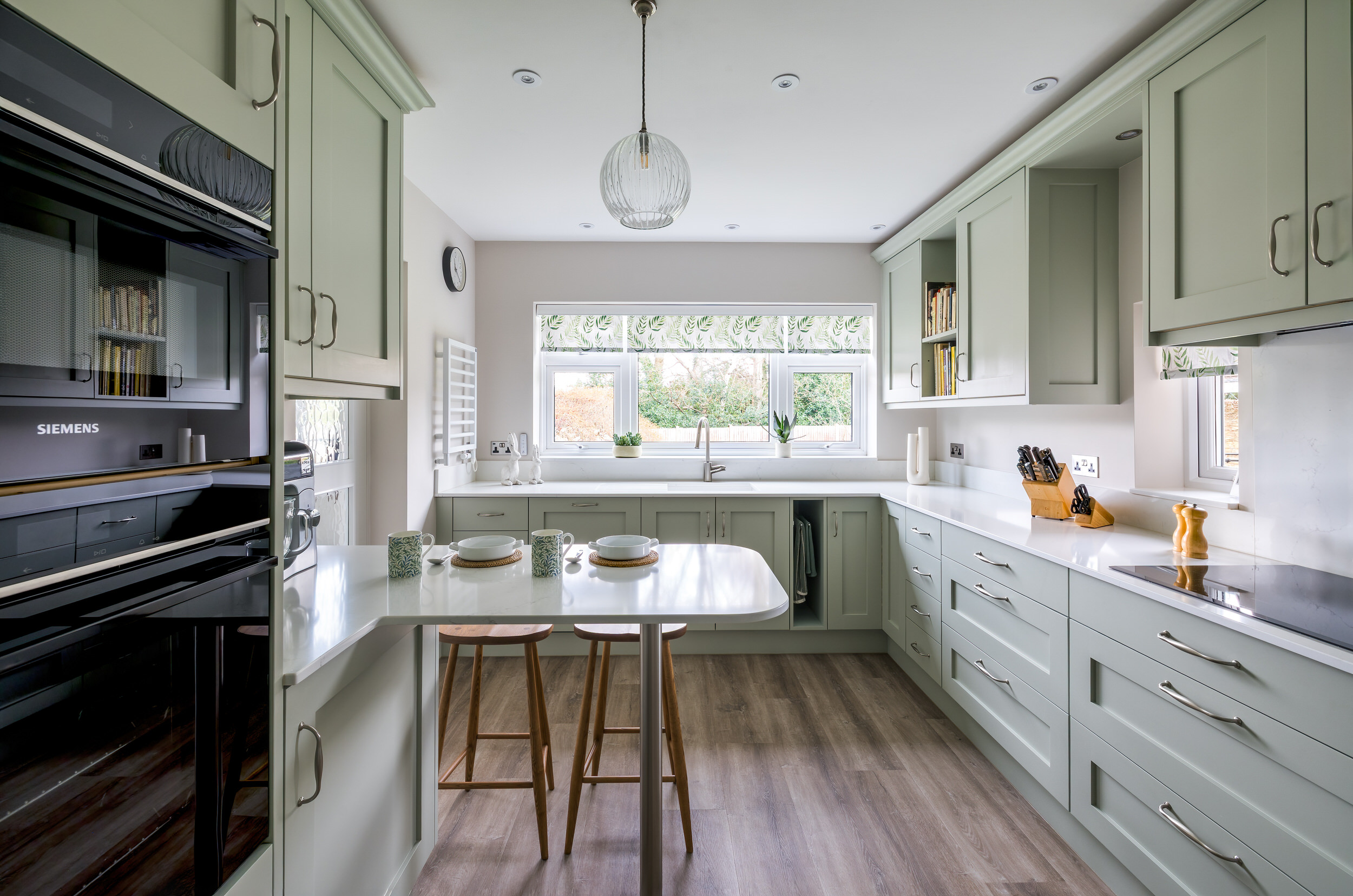 Bathroom & Kitchen Eleven - mizzle green kitchen in Cobham