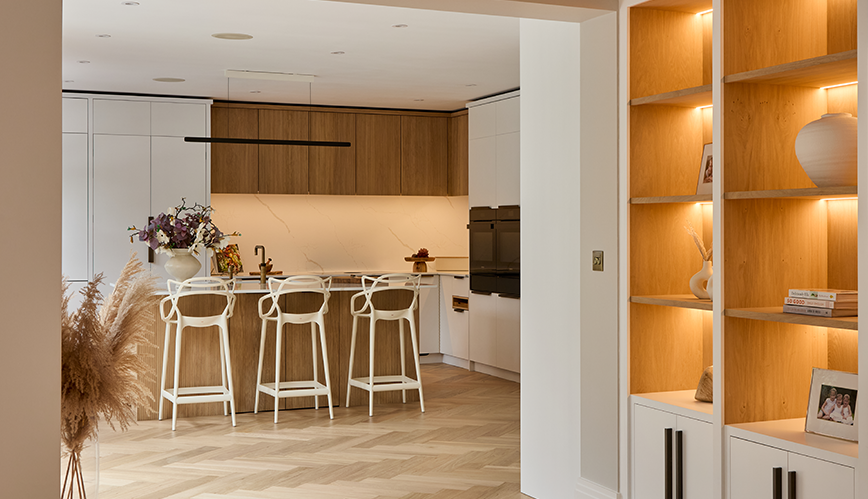 Fluted wood kitchen hero image